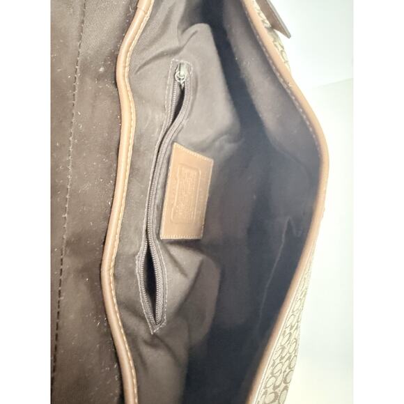 Coach Vintage Y2K Soho F11517 Signature C Canvas Patchwork Hobo Bag Tan - Picture 11 of 11